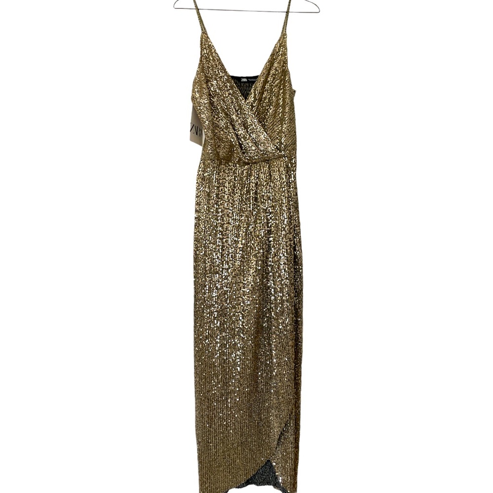NWT ZARA MIDDI DRESS. SIZE MEDIUM